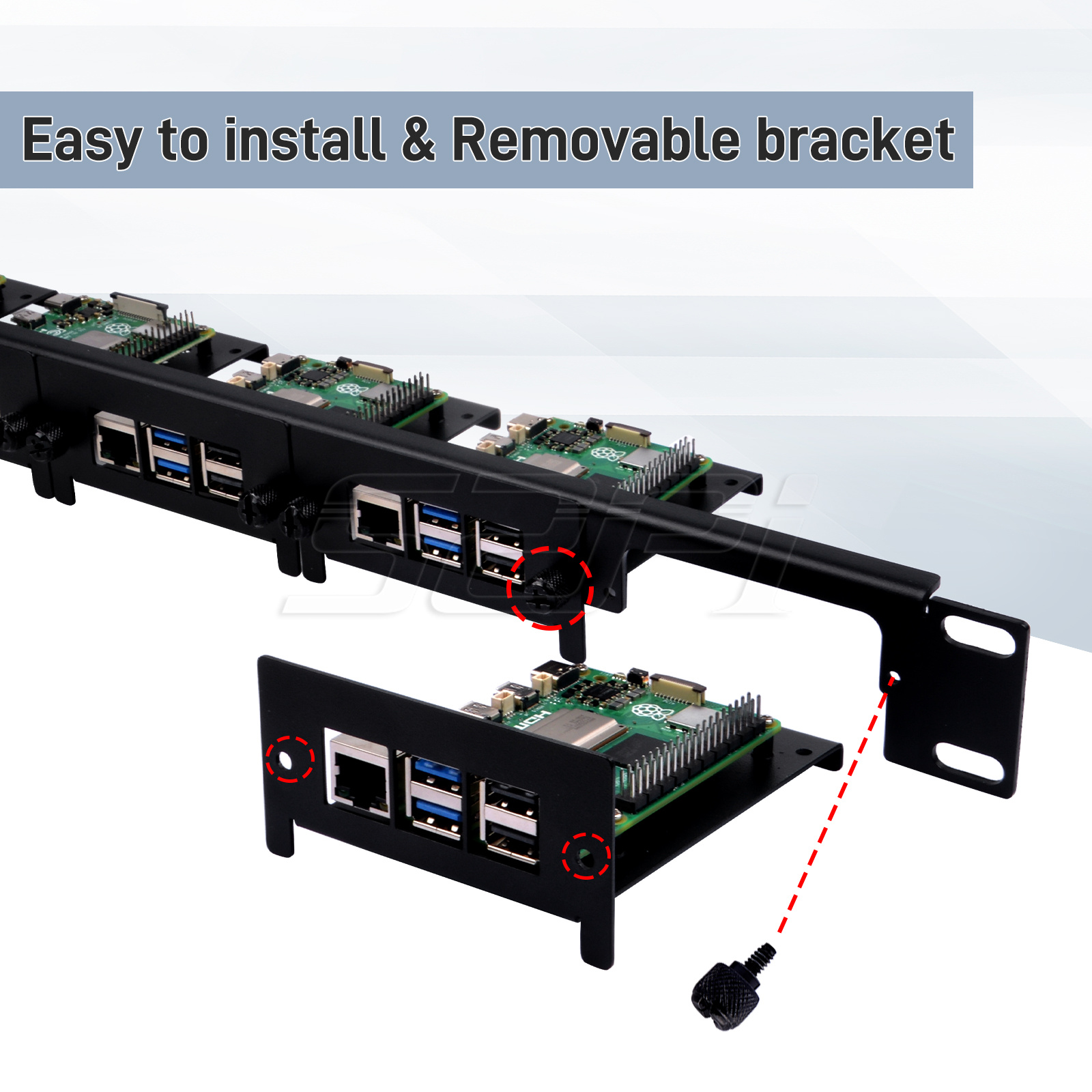 Support en rack amovible 52Pi  - Deskpi Super6C avis et prix